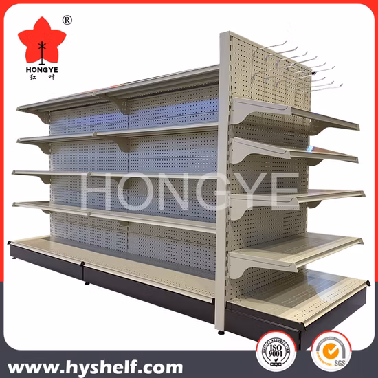 Scaffale dell'ipermercato del supermercato in metallo stile alla moda